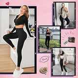 4-Pack Women's High-Waist Leggings Tummy Control, Stretchy & Perfect for Yoga, Gym