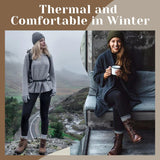 "Fleece-Lined High-Waist Thermal Leggings - Soft, Warm, and Perfect for Winter!"